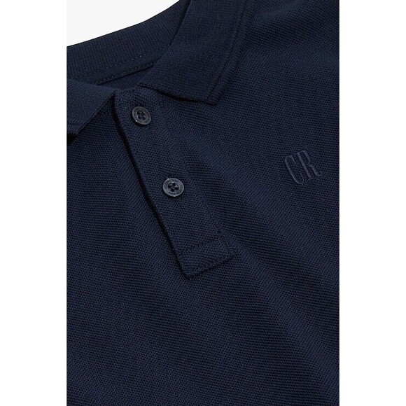 Country Road Boy’s Organically Grown Cotton Polo Short Sleeve Shirt Navy Size 10 - Picture 2 of 8